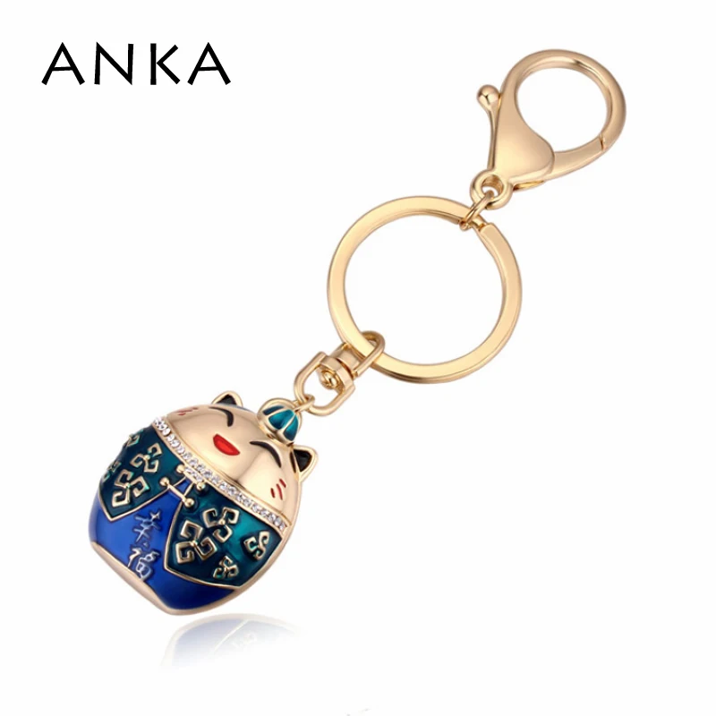 

ANKA Fashion Pusscat Crystal Key Chain With Lucite Plated Gift For Women Nickel free lead free CE #121784