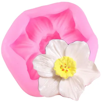 

3D Plumeria Flower Silicone Mold Sugarcraft Cake Decorating Tools Fondant Chocolate Candy Molds Cake Baking Mould Soap Clay Mold