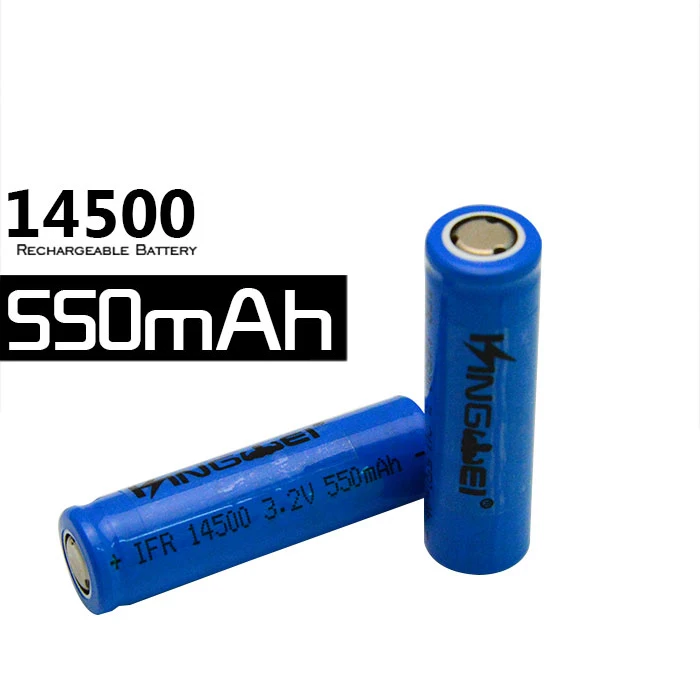 Kingwei 4 шт 3,2 v IFR 14500 AA Размер LiFePO4 батарея 550mah аккумуляторная батарея для фонарика камеры Солнечный СВЕТОДИОДНЫЙ светильник