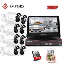 IMPORX 1080 P IP Camera 2 TB HDD CCTV Sistema de Vigilância Segurança Kit NVR 2MP Night Vision Sem Fio Wi-fi À Prova D’ Água câmera