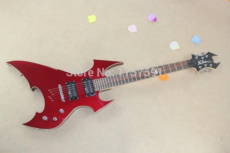 

Free shipping NEW high quality B.C,Rich sigmature special Alien metallic Red electric guitar in stock