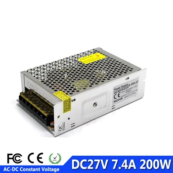 

Switching power supply DC27V 7.4A 200W Driver Adapter Transformer 110V 220V AC-DC 27V SMPS For CNC Machine CCTV 3D Printer