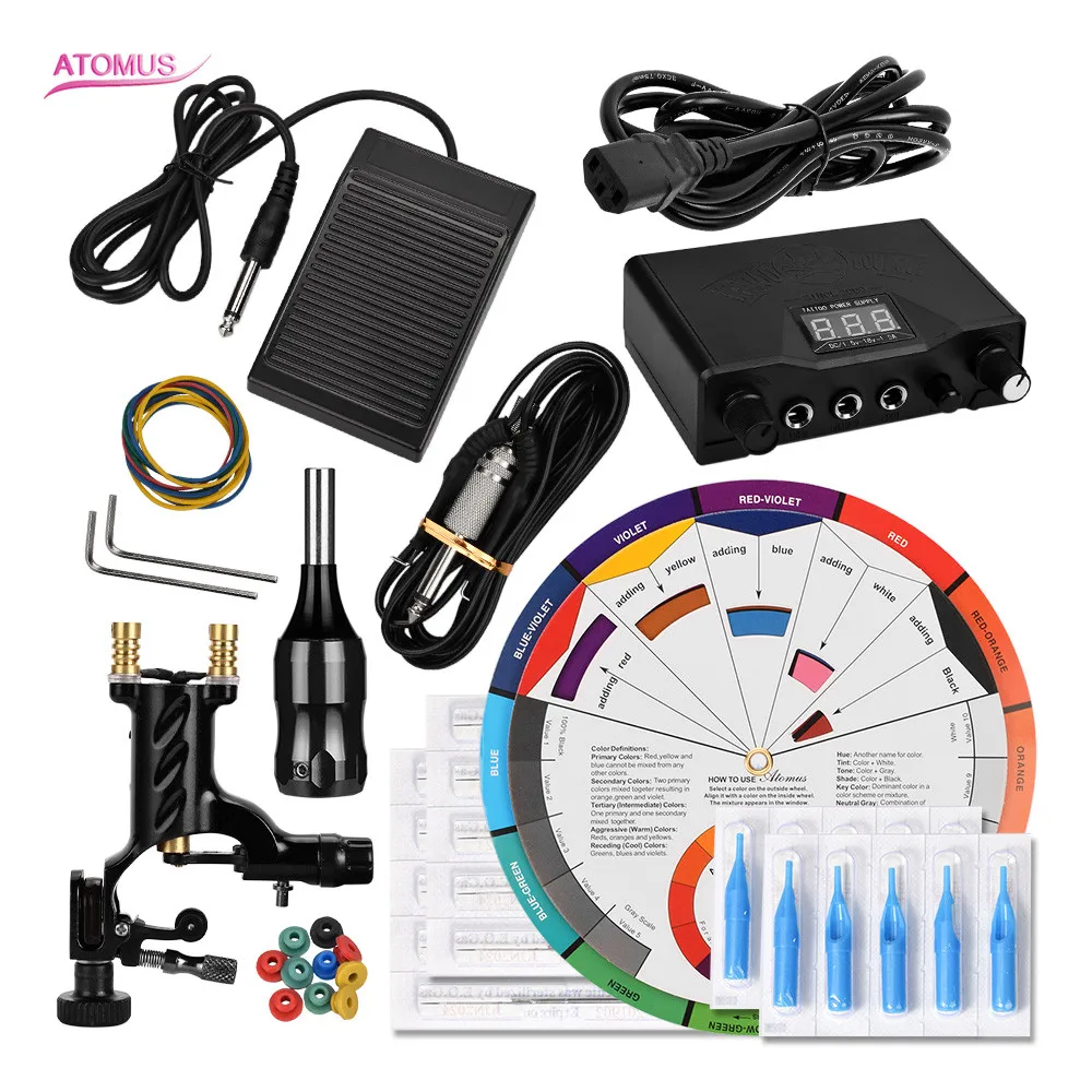

Rotary Tattoo Machine Kits Makeup Tatuajes Set Tatouage Professionnel Tatuagem Machine Kits Tools Maquillaje Permanente Rotative
