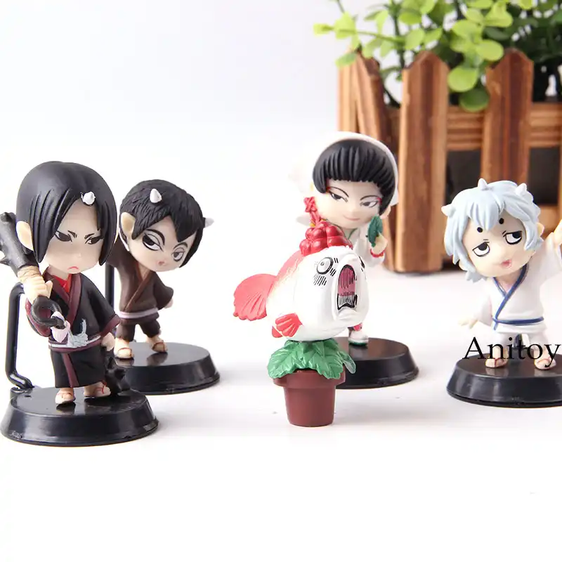 Hoozuki No Reitetsu Mini Hozuki Hakutaku Nasubi Figure Action Pvc Collection Model Toy 5pcs Set Aliexpress