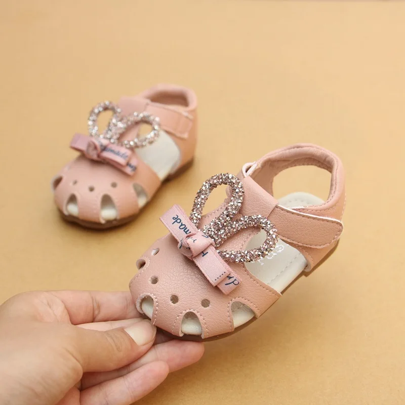 2019 Summer New Children's Shoes Cute Rabbit Baby Girl Toddler Shoes First Walkers EU 15-19