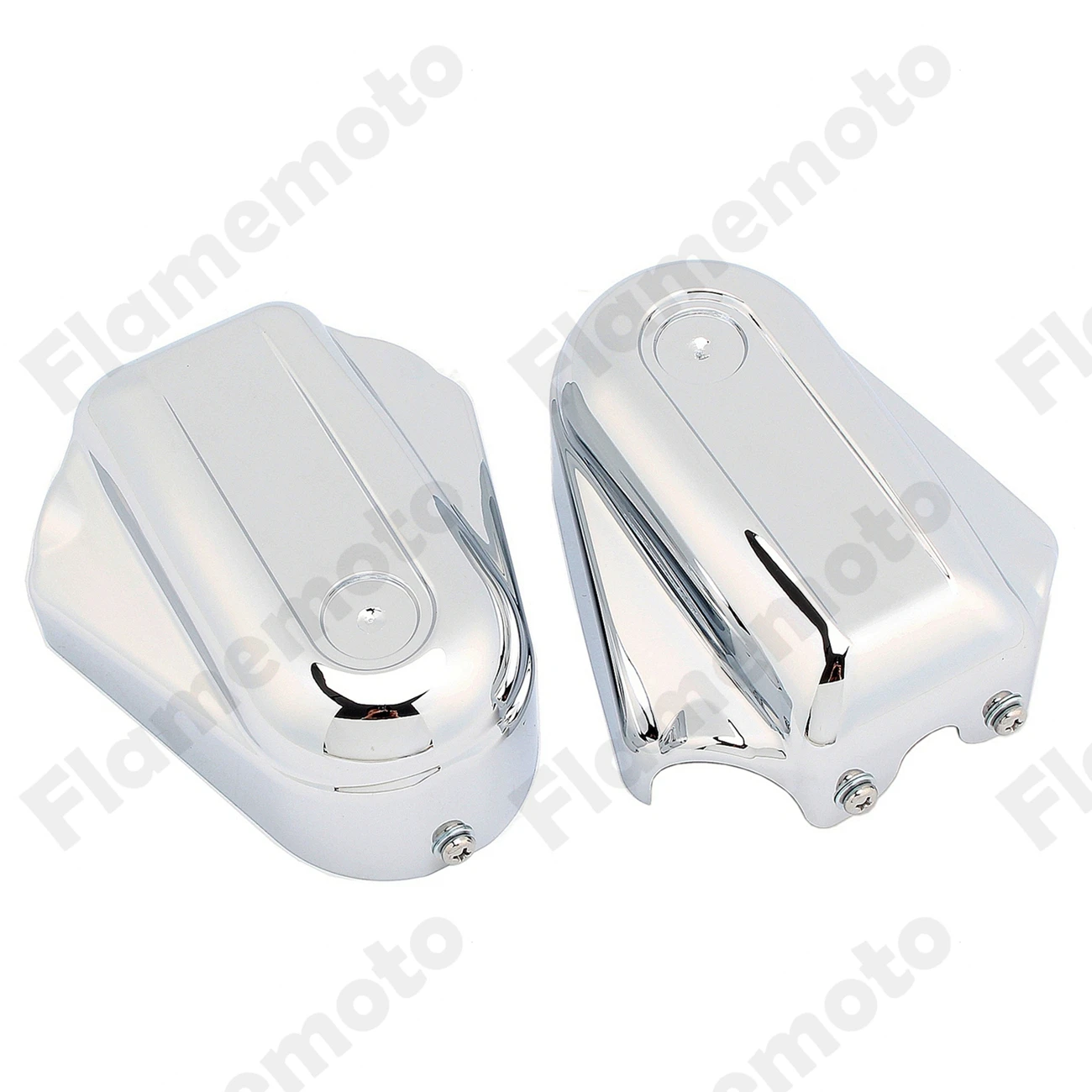 Chrome Motorcycle Bar Shield Rear Axle Covers Swingarm Cap For For