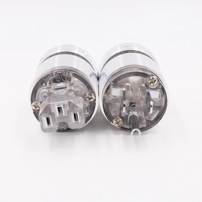 OEM X 1 пара Hifi аудио прозрачный родий/золото/покрытием США AC power удлинитель силовые разъемы