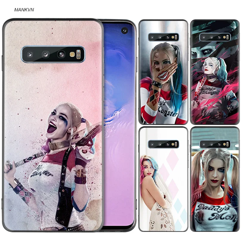 

Suicide Squad Joker Harley Quinn Margot Robbie Black Silicone Case for Samsung Galaxy M20 S10e S10 S9 M10 S8 Plus 5G S7 S6 Edge