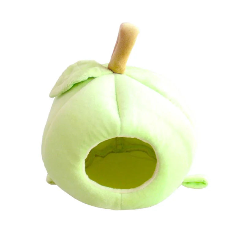 Mini Apple Small Pet House Cage Winter Warm Nest Cave Tunnel Toy Tube for Hamster Squirrel Animals Home Accessories Pet Supplies10
