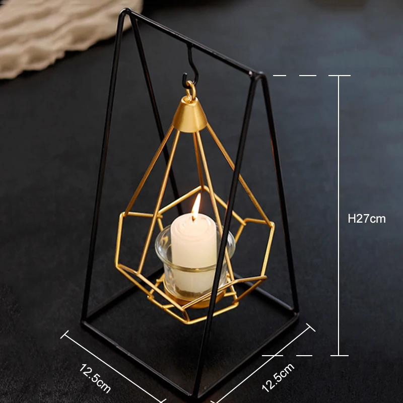 Новинка простые золотые металлические подсвечники 6 стилей современные скандинавские свечи для спальни фестиваль гостиная ресторан ванная комната