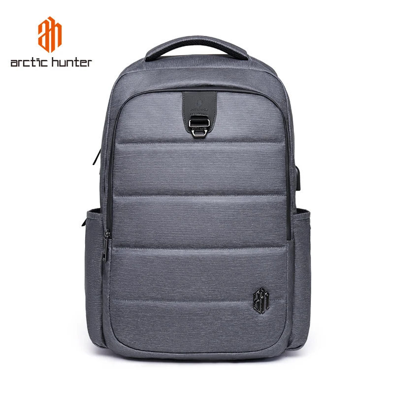 Dark Gray Backpack Школьный рюкзак для мальчиков, модные мужские рюкзаки для ноутбука с зарядкой от usb 15,6 дюймов, водонепроницаемые мужские дорожные сумки, повседневные рюкзаки Mochila - Цвет: Dark Gray Backpack