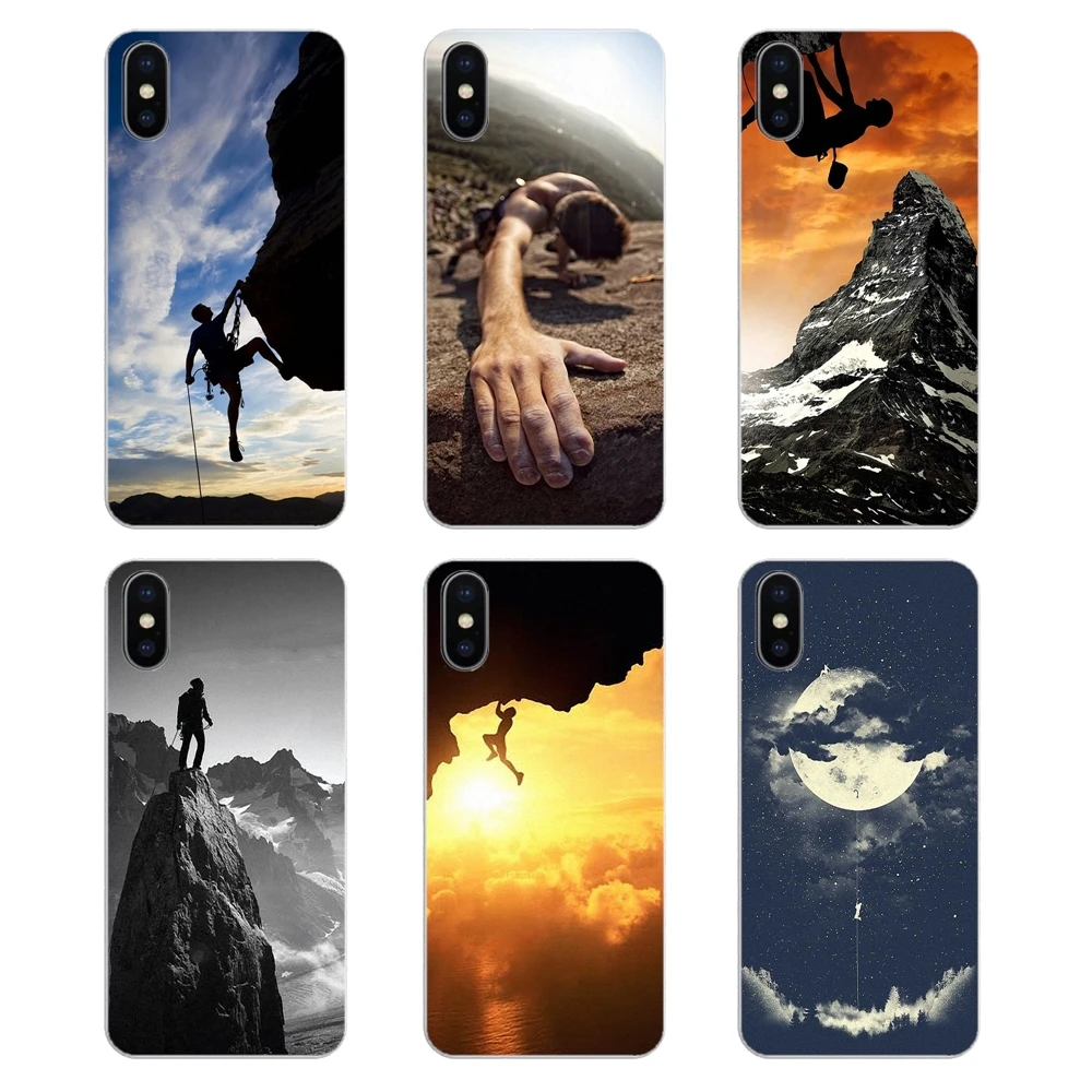 Скалолазание спорт скалолазание для iPhone XS Max XR X 4 4S 5 5S 5C SE 6 6S 7 8 Plus Samsung Galaxy J1 J3 J5 J7 A3 A5