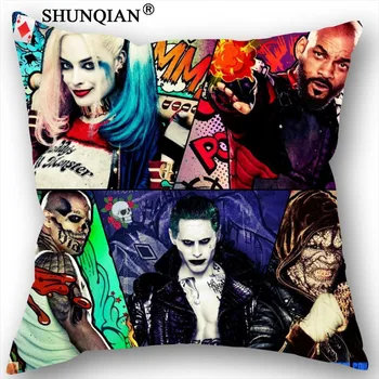 

New Nice Suicide Squad Pillowcase Wedding Decorative Pillow Case Customize Gift For Pillow Cover