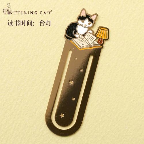 Bookmark Metal Cat Page Marker