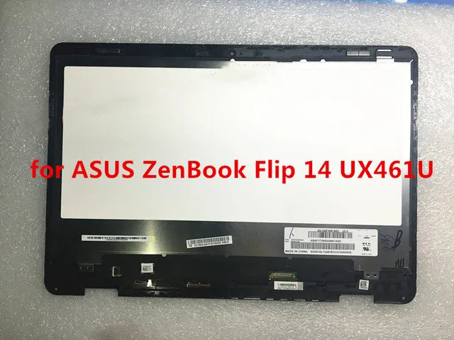 С рамкой 14 ''для ASUS ZenBook Flip UX461U ЖК-дисплей сенсорный сборная экран 1920*1080 NV140FHM