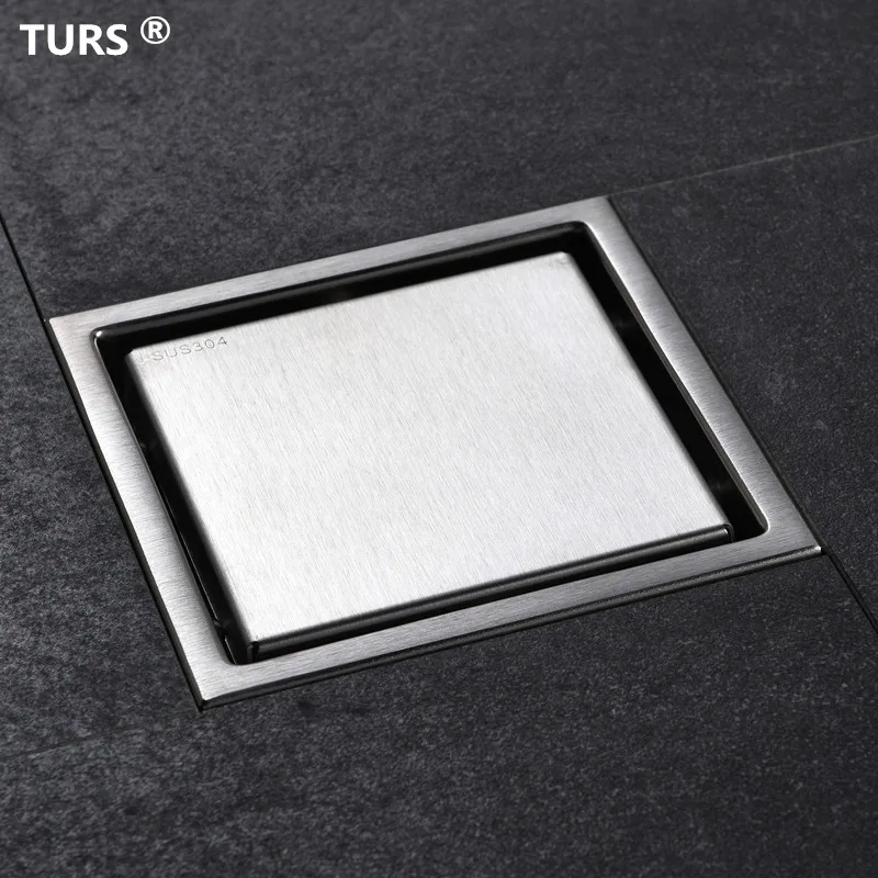 Preise Freies verschiffen Fliesen Legen Platz Boden Abfall Roste Bad Dusche Ablauf 110x110 oder 150x150mm, 304 edelstahl