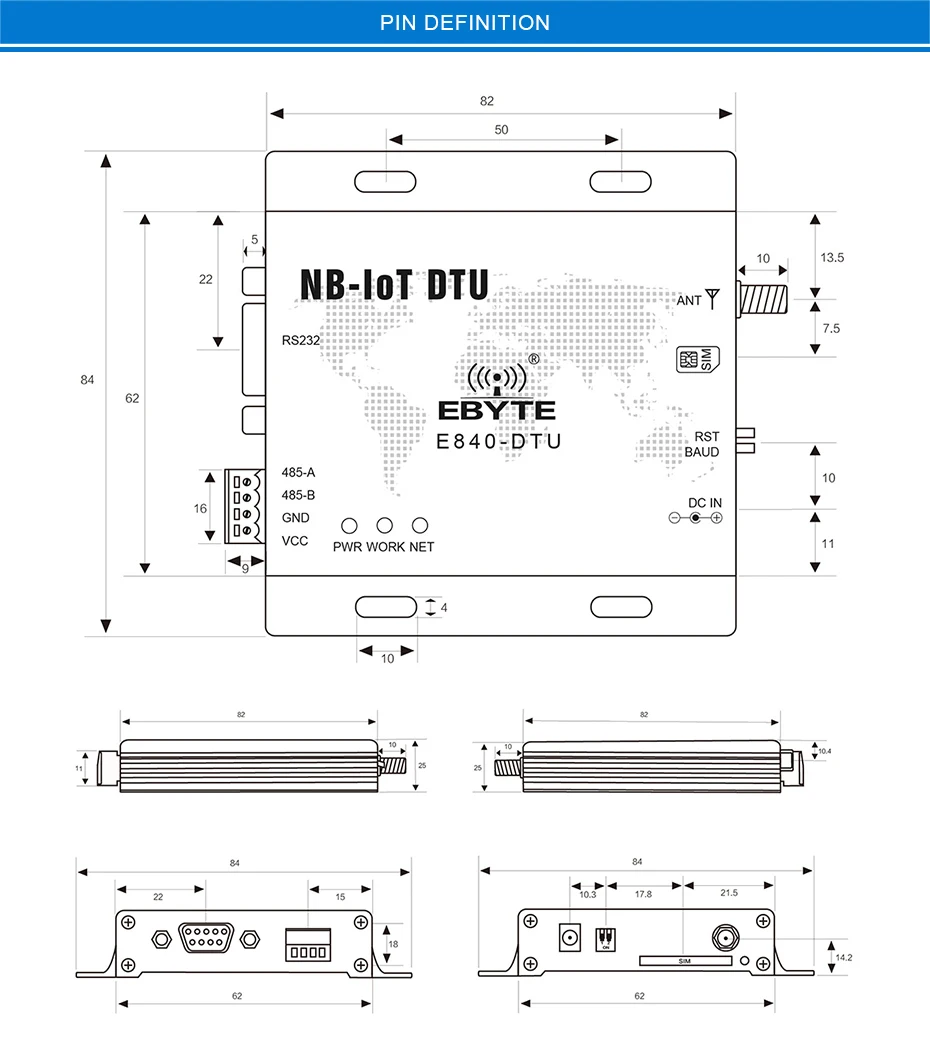 E840-DTU(NB-02) NB-IoT RS485 RF Transceivers (14)