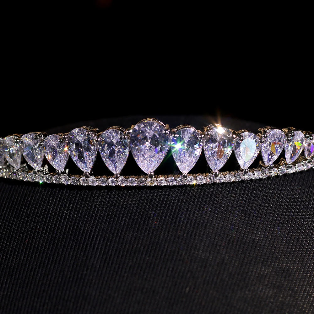Novia простые tocado de cobre чешские камни аксессуары de boda Princesa Cabello Corona Tocado