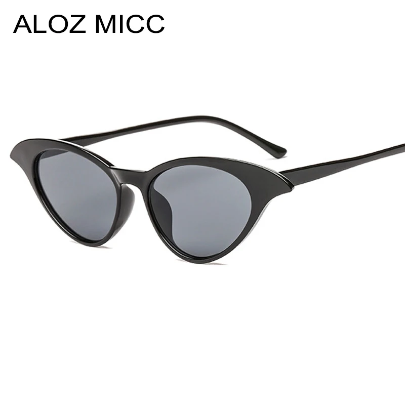 

ALOZ MICC Cat Eye Sunglasses for Women Brand Designer Vintage Acetate Frame Black Red Clear Sun Glasses Women Shades UV400 Q539