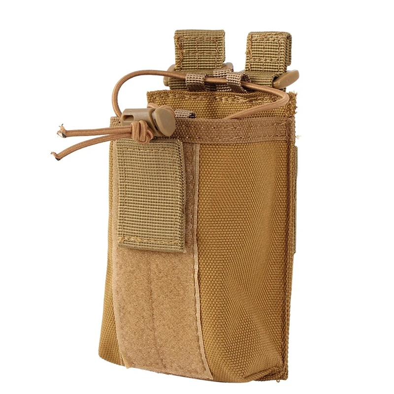 Тактический Molle Walkie-talkie Pouch Interphone Storage Bag Открытый Molle Radio Pouch для военного использования Walkie-Talkie Чехол-держатель