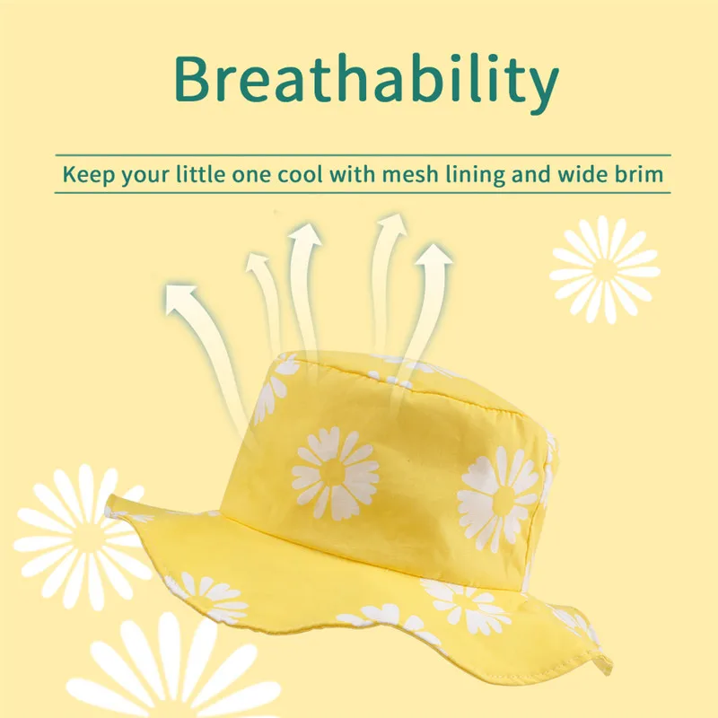 Цветок девочка Солнцезащитная Панама Лето Защита от ультрафиолета пляжная шляпа рыбака клубника или маргаритки Сладкая шапка принцессы дышащая