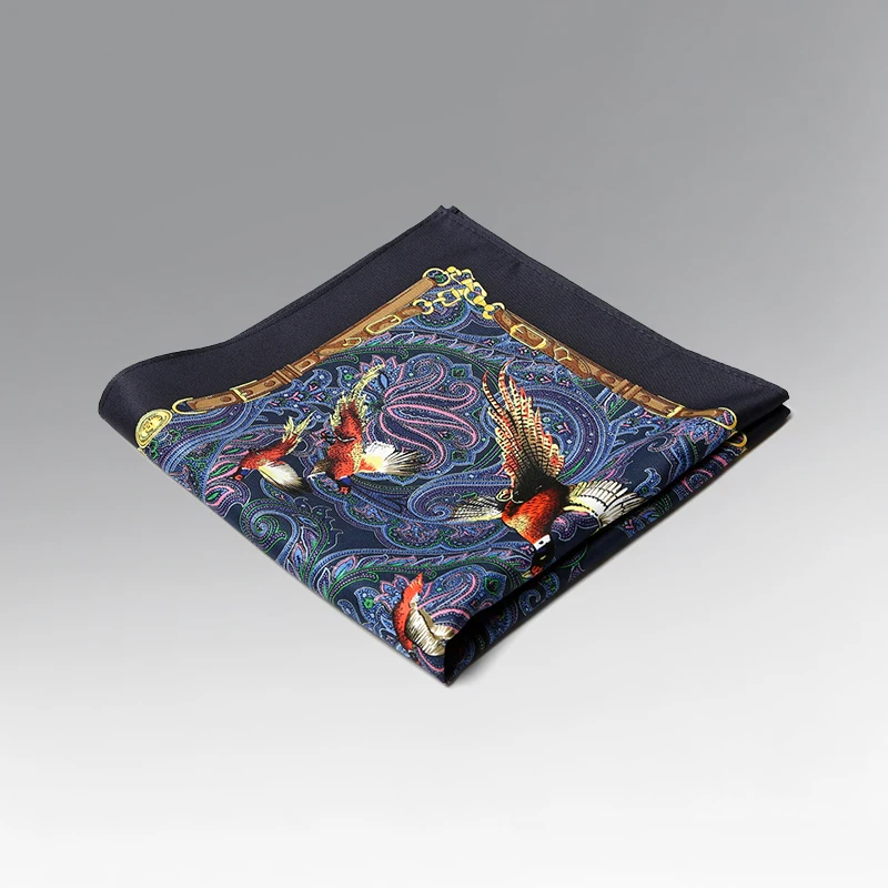 New Arrivals High Quality Fashion Pocket Square Handkerchief For Men Print Floral Paisley Jacquard