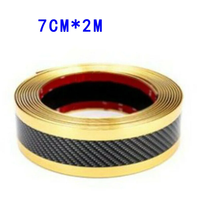 2 м* 7 см против царапин полосы грузовиков бампер неразрушительная дверная пластина защитная крышка из углеродного волокна вид