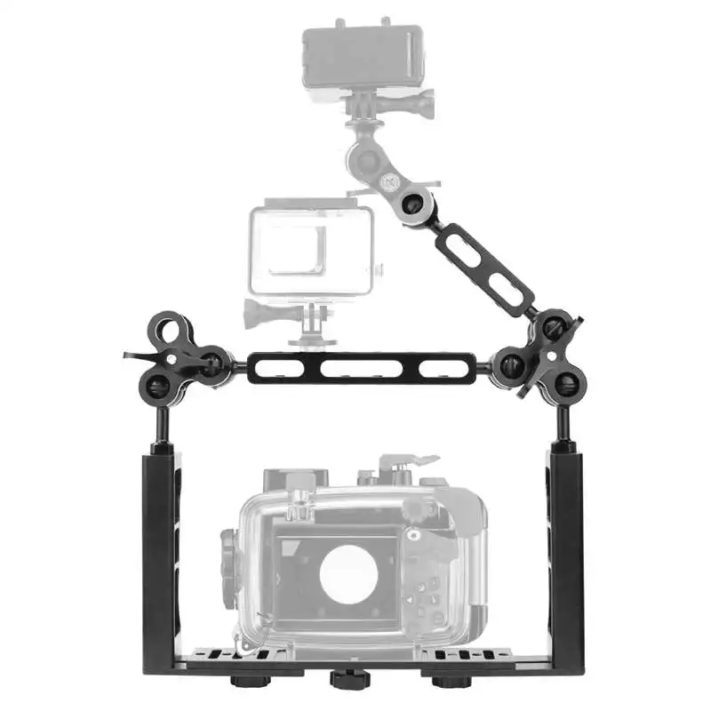 Горячая TTKK Cnc Дайвинг подводный свет Arm системы тройной зажим лоток кронштейн