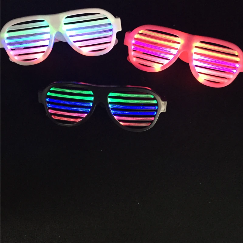

festival LED Glasses Voice Sound Control Luminous Party Lighting Costume Party Pub Clubs Decor Glowing Toys USB Charger 1pcs/lot
