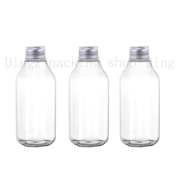

30pcs,100ml Transparent Plastic Empty Bottles with Aluminum Cover, Screw Container for Potion, Water, Liquid Cosmetic dispenser
