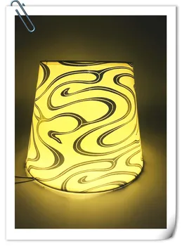 

Free shipping Lamp shade for table lamp simple style Abstract pattern pvc E27 Lampshade Cover for bedroom Living Room