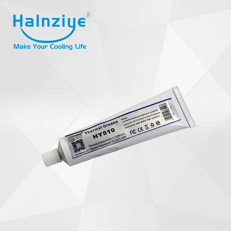 

Free shipping HY510 gray heat sink thermal paste grease compound with CE&RoHS certification soft tube 100g