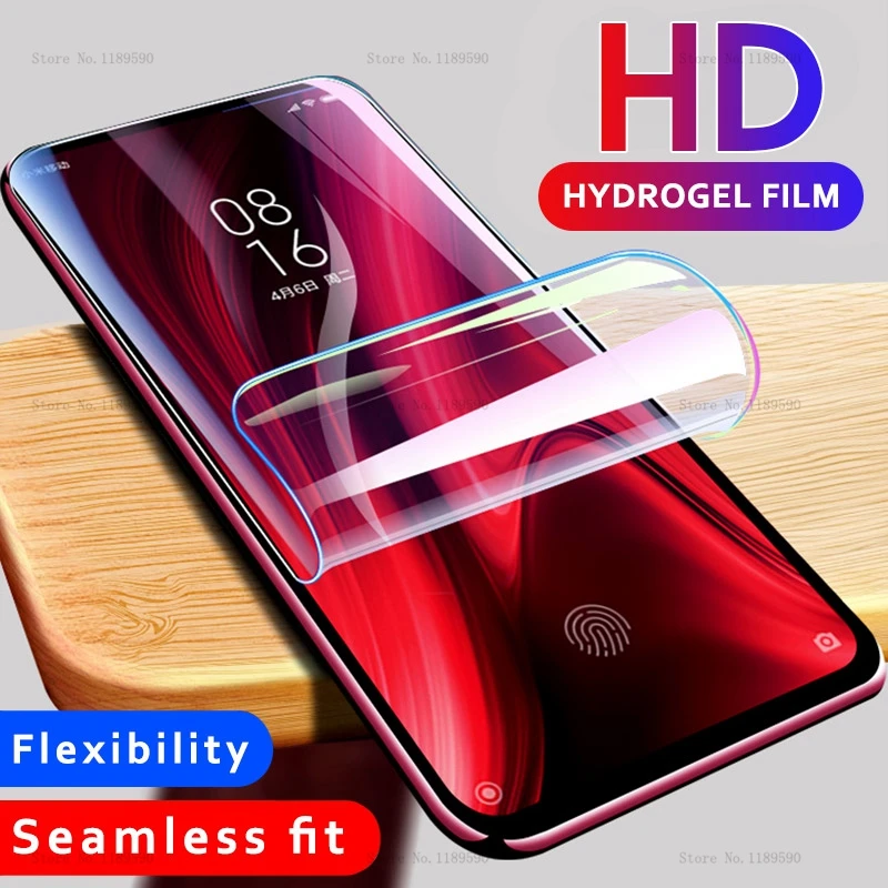 

Front Soft Silicone Screen Protector Full Cover For Xiaomi Redmi 7 K20 Note 7 Pro 8 Mi 9 SE Mi 9T Mi9 t Mi9t Clear Hydrogel Film