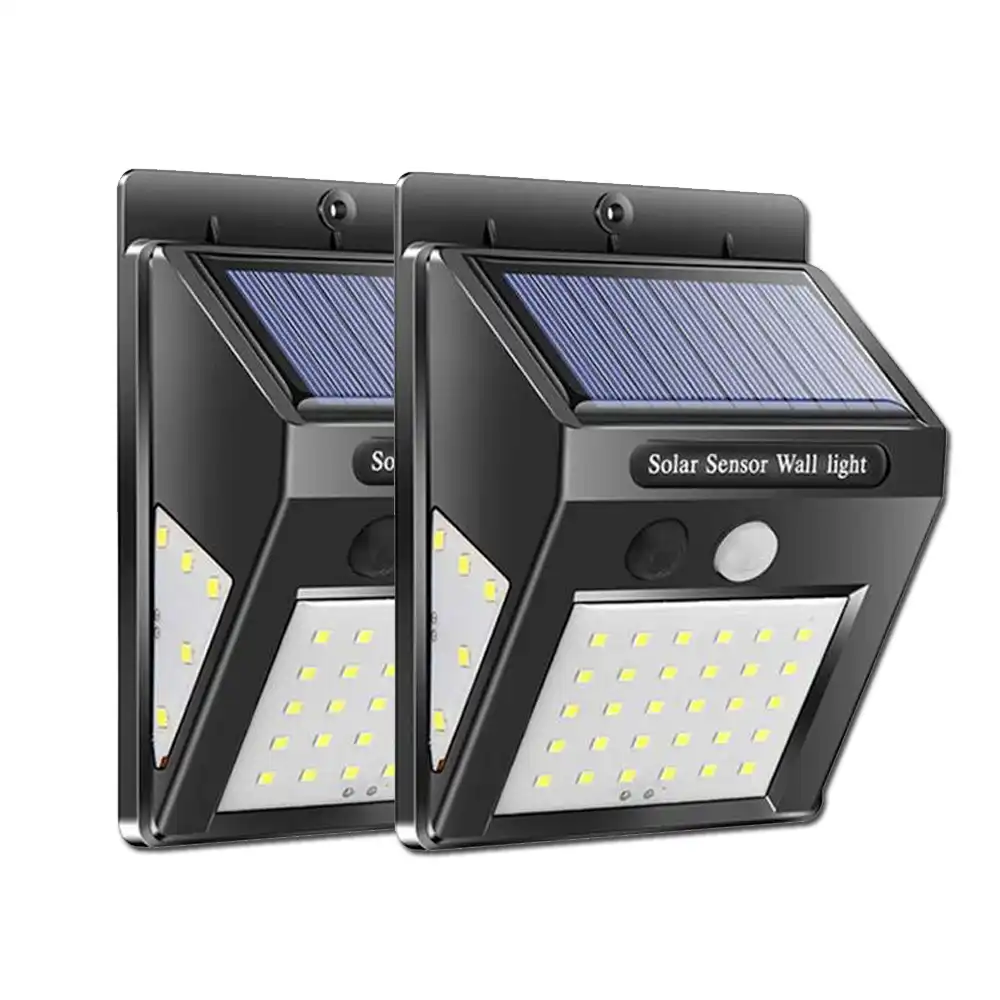30 40 60 Led Solar Garden Lamp Motion Sensor Lights Outdoor Waterproof Energy Saving Powered Pathway Wall Light