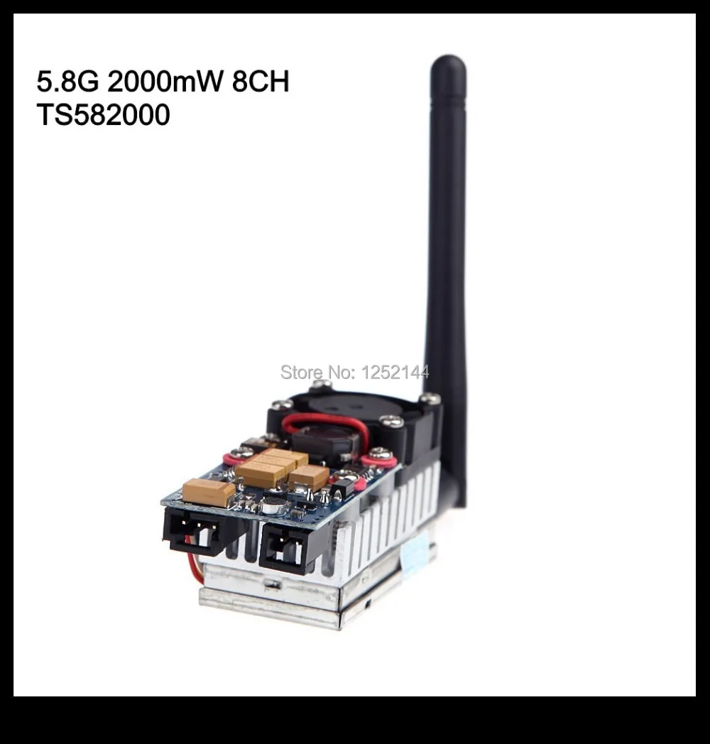 

100% original Boscam new 5.8Ghz 2000mw 8CH Wireless AudioVideo Transmitter TX582000 For FPV system Automatic Signal Serch