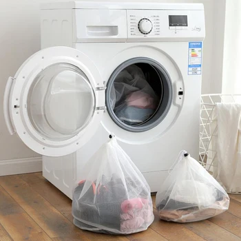 

Drawstring Laundry Bags Bra Underwear Baskets Mesh Wash Bag Household Cleaning Wash Care Laundry Storage Bags