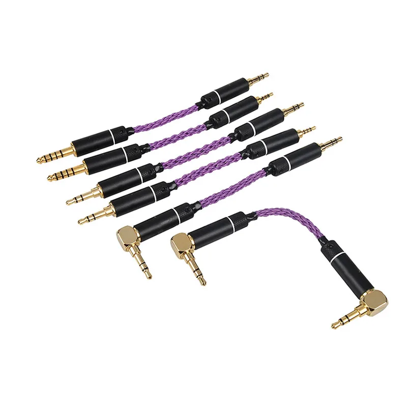 Adaptador de Alta Macho para Homem Prata para Fone de Ouvido Cabo Fidelidade Okcsc Plugue Equilibrada 3.5mm Pai Áudio Cobre Mp3 Player 2.5mm 4.4mm