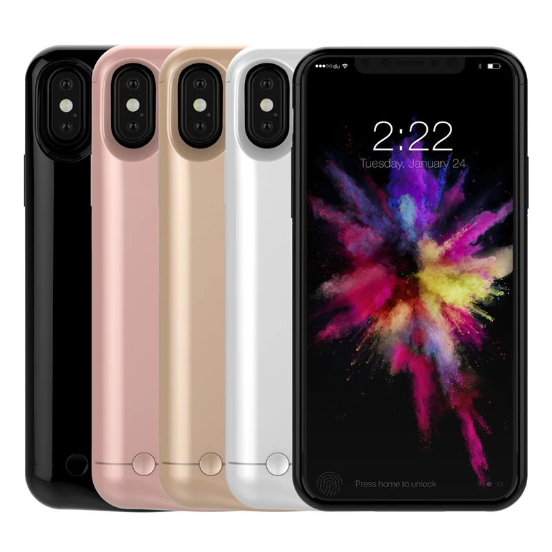 5200 мАч чехол для внешнего зарядного устройства для iPhone X/XS чехол с зажимом на заднюю панель для iPhone XS/X Портативный внешний аккумулятор чехол для зарядки