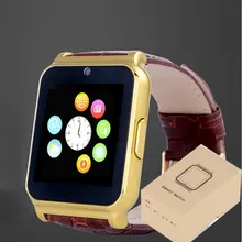 Heißer verkauf! Smartwatch W90 Bluetooth Sport Tragbare geräte Luxury Leather Geschäfts Armbanduhr Full View HD Bildschirm Für Android IOS