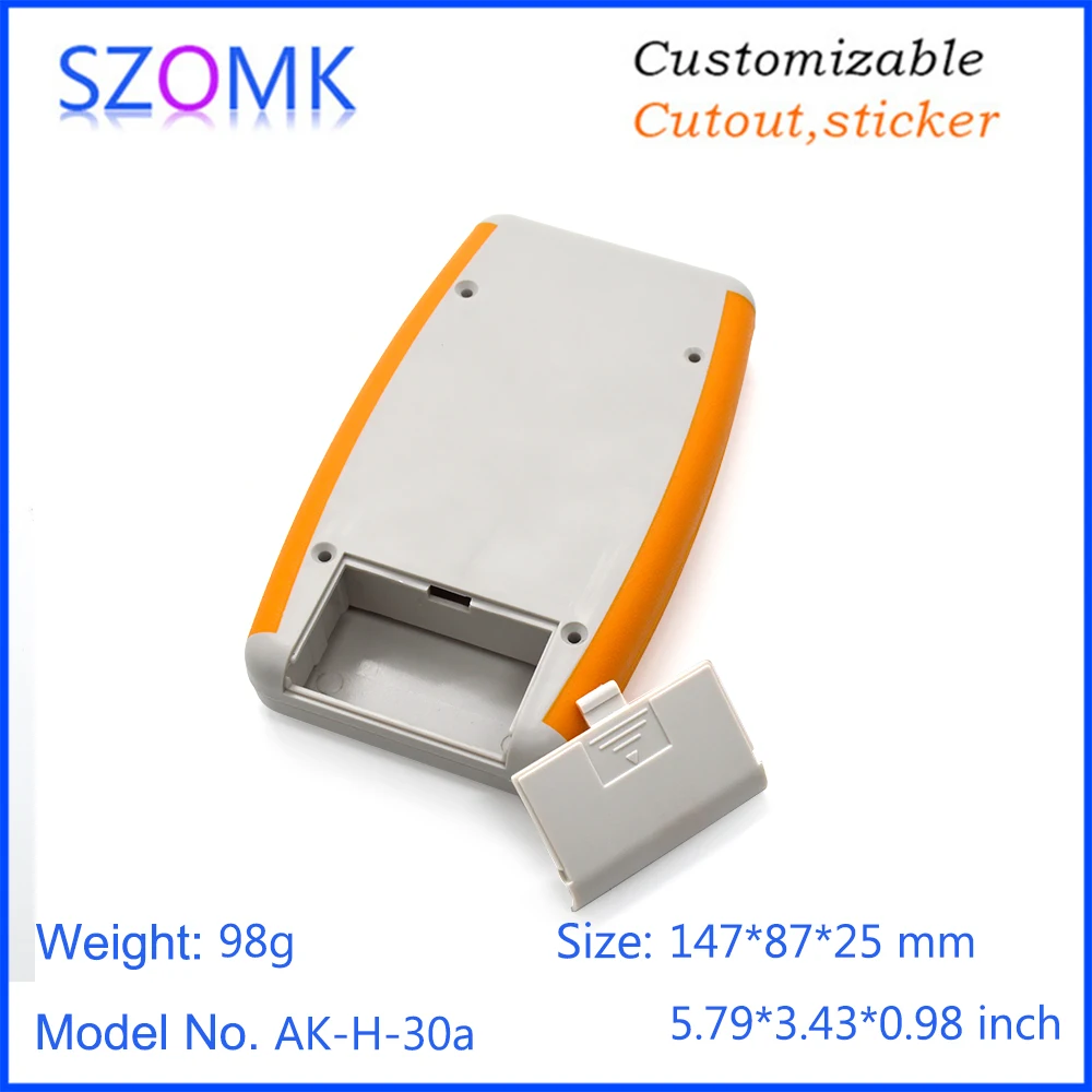 szomk 5V battery handheld plastic enclosure electronics junction box GPS tracker instrument housing case keypad plastic handheld box (15)