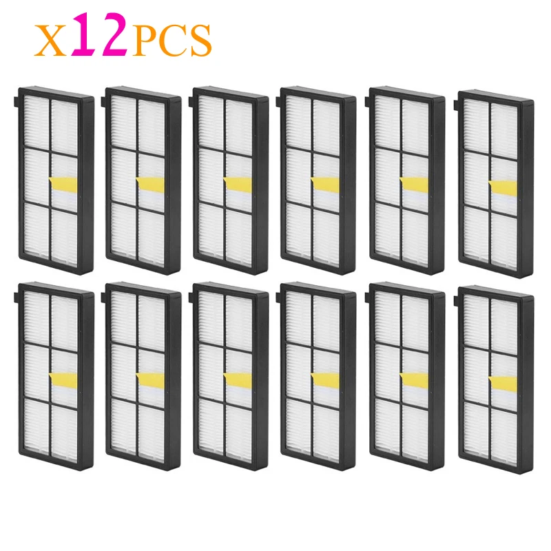 

12pcs Heap filter fit for iRobot Roomba 800 900 Series 870 880 980 Vacuum Cleaner Accessories parts replacement