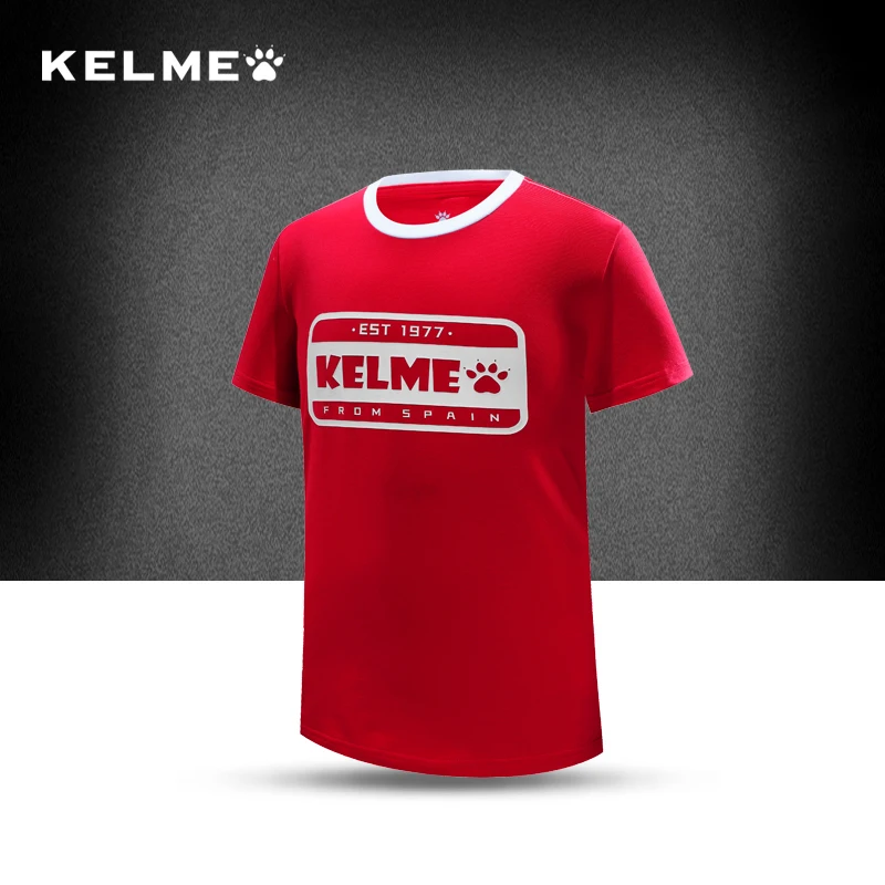 

Kelme Carle Beautiful Summer New Pattern Children T Pity Men And Women Training Jacket Speed Do Round Neck Run Serve