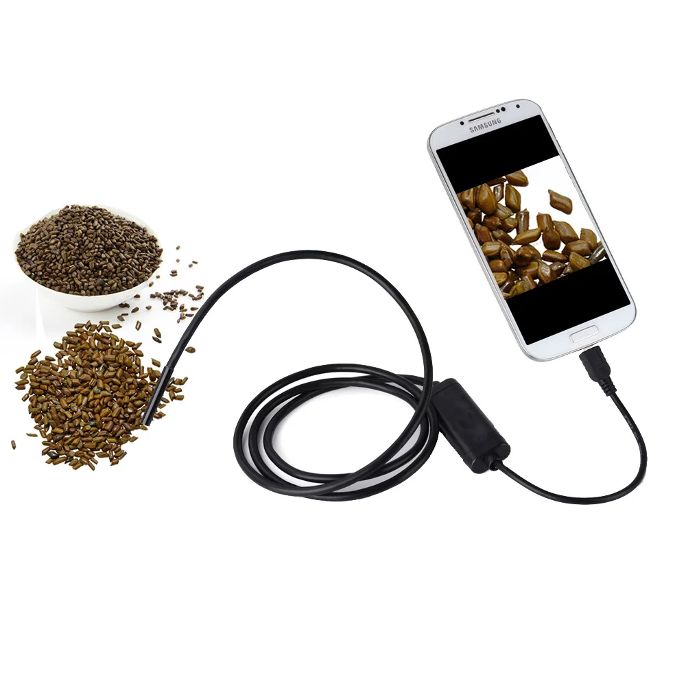 Android OTG Endoscope 7mm Mini Waterproof IP67 Endoscope Inspection Snake Camera for Samsung