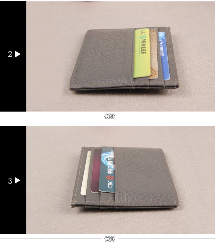 Индивидуальные начальные буквы из натуральной коровьей кожи галька кожаный держатель для кредитных карт для мужчин тонкий ID карточный кошелек бумажник