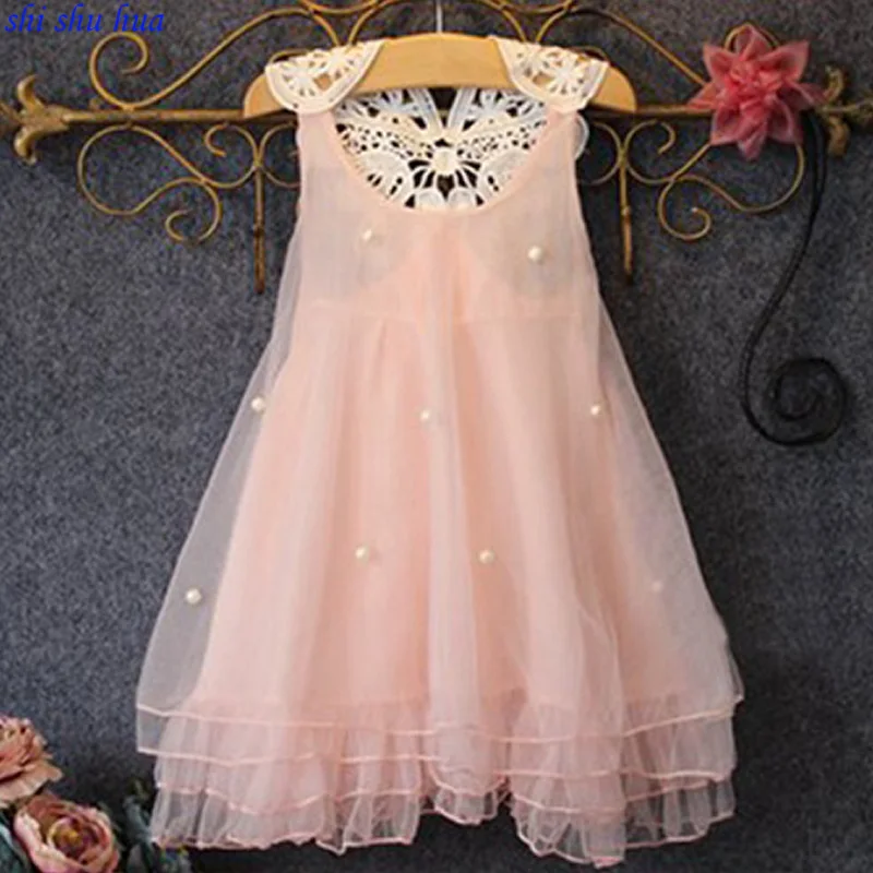 

Girl Dress for Children's Clothing Summer Girl Hook Flower Dress Fashion Dress for Baby Girl Dresses 2-11Years old Hol Sale Hot