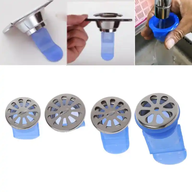 1PC Backflow Preventer Drain Cover Silicone Sealing Ring Deodorant Floor