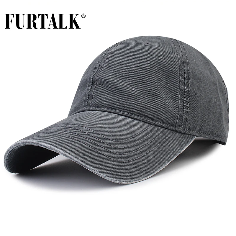 FURTALK винтажная бейсбольная кепка для женщин и мужчин хлопковая с эффектом