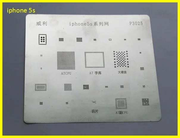 Одиночный зажим трафарет для Iphone 4 5 5c 6 6p вспышки nand baseband eeprom стальная сетка