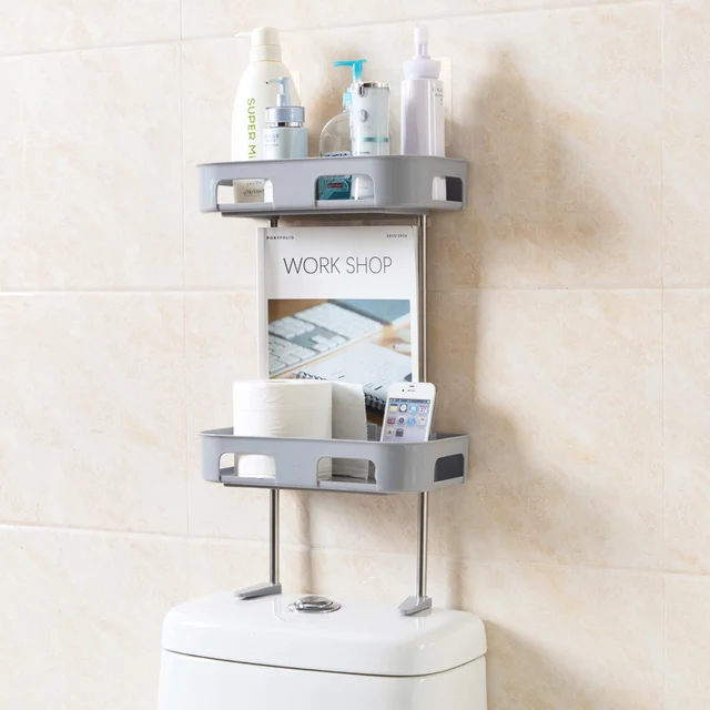 Free Perforated Multi Layer Storage Rack Washstand Bathroom Racks Free Perforated Multi Layer Storage Rack Washstand Bathroom Racks Toilet Plastic Wall Shelves