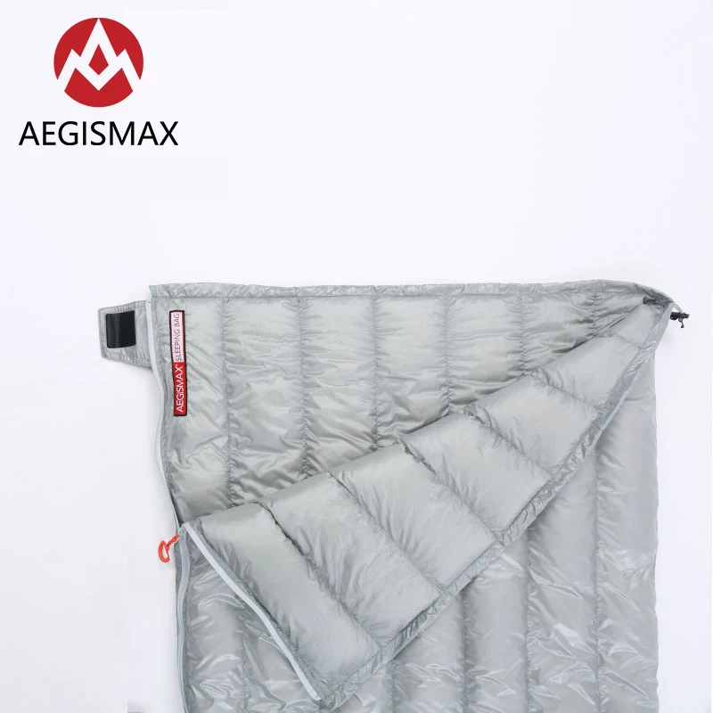 AEGISMAX E M 190 см x 72 см конверт Тип Открытый Кемпинг весна осень лето три сезона 800FP белый гусиный пух спальный мешок